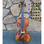 卡农KNONUS4/4-1/10仿古色成人儿童学习用天然虎纹高档手工小提琴