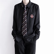 刺篇原创jkdk制服正版，日系黑白色，刺绣衬衣男女长袖衬衫上衣