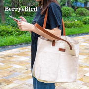 BerryBird 园艺工具袋子户外种花收纳单肩包帆布耐磨多功能背包