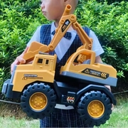 儿童挖掘机工程车玩具套装男孩小汽车推土挖机搅拌吊车2-6岁