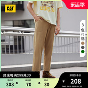 CAT卡特春夏男士户外休闲简约明线设计宽松直筒帆布工装长裤