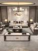 新中式乌金木沙发组合现代中式大小户型客厅别墅黑檀实木高档