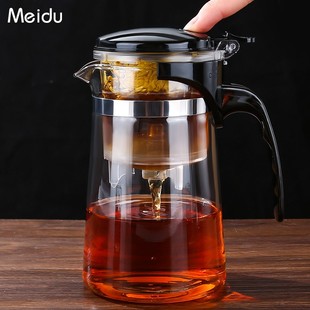 飘逸杯泡茶壶过滤冲茶器家用茶壶，茶水一键分离茶具滤茶玻璃泡茶杯