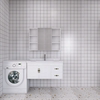 北欧厨房卫生间300x600哑光黑线，瓷砖小白砖地砖，浴室防滑格子墙砖