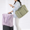韩国full时尚尼龙防水大容量旅行单肩包衣物，行李整理收纳包