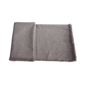 床尾巾灰色呢绒配色搭床品盖毯休闲毯软装色米巾样板间客厅沙发