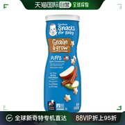 香港直发嘉宝 膨化谷物零食，8 个月以上，苹果肉桂味，1.48 盎司