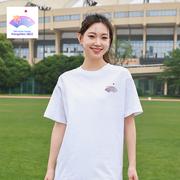 杭州亚运之光系列19th印花t恤夏季休闲短袖，男女同款