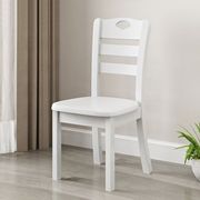 全实木餐椅靠背椅子家用白色简约现代中式书桌凳子酒店饭店餐桌椅