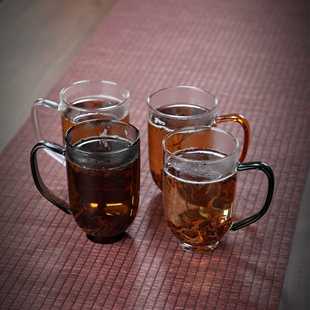 全度玻璃杯高硼硅耐热耐高温泡绿茶杯办公喝水杯子家用高颜值水杯