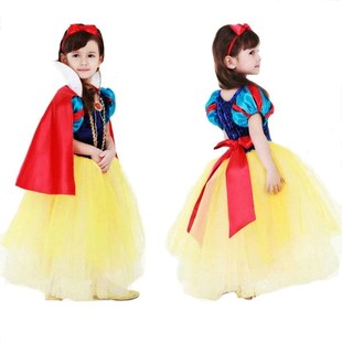 儿童服装演出表演服迪士尼白雪公主裙子连衣裙春夏款蓬蓬裙