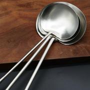 贵州锅铲饭店不锈钢炒菜勺子，厨师专用家用大炒勺长柄大小汤勺