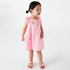 无袖吊带夏季小女童孩，2-7岁绣花棉质欧美韩国欧美幼儿口袋连衣裙