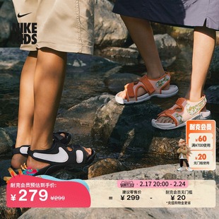 Nike耐克男童SUNRAY ADJUST 6大童凉鞋春季户外沙滩DX5544