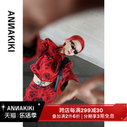 ANNAKIKI 外套 明星同款 春夏设计师小众设计X光印花牛仔外套女