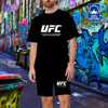 ufc运动套装男式短袖t恤纯棉，运动服上衣mma格斗拳击健身训练2023