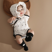婴儿夏季薄款纱布包，屁衣透气纯棉衣服，短袖新生儿宝宝三角半袖连体