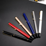 重手感金属笔杆学生用中性笔金属笔杆，重手感可换芯创意碳素，笔黑色水笔商务签字笔0.5mm商务办公高档水性笔