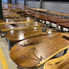 南美胡桃木实木大板茶桌干泡桌茶台原木书桌简约办公餐桌2米