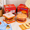 儿童快餐薯条汉堡过家家玩具，仿真厨房卡片三明治，开店模拟幼儿益智