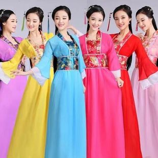 古装女装汉服唐装仙女服装贵妃舞台演出服表演公主裙汉元素中国风