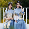 中式伴娘服女2024冬季姐妹，团婚礼服小众高级感显瘦旗袍伴娘裙