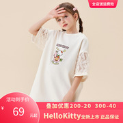 HelloKitty凯蒂猫2024夏季简约时尚宽松休闲短袖T恤