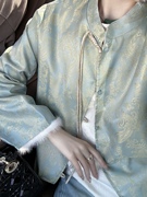 新中式国风画梅四季外套双面穿琉璃重磅桑，蚕丝提花时髦年轻女