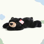 正版吾卢拉黑色趴趴熊抱枕(熊抱枕)男生款，睡觉床上超柔软安抚狗熊毛绒玩具