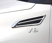 汽车个性v8v6标志车贴，发动机贴标大排量车标侧标改装尾标金属标