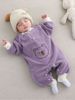 婴儿衣服秋冬连体衣保暖卡通新生儿宝宝睡衣，冬天睡袋棉衣加厚