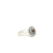 纯银戒指复古蛇宝石指环可调节尾戒情侣男女个性原创设计时尚开口