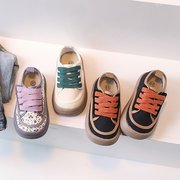 儿童帆布鞋2024春秋，幼儿园室内鞋韩版女宝宝透气单鞋男童板鞋