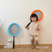 韩国ins儿童羽毛球拍男女孩，运动网球套装宝宝，亲子互动玩具3-6岁