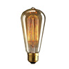 ST64直丝钨丝灯泡25W40W60W黄光照明爱迪生玻璃灯泡复古装饰光源