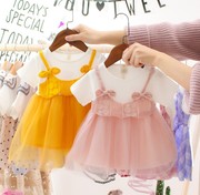 女宝宝夏装0-1岁婴儿衣服洋气三四个月连衣裙纯棉12公主裙子5女婴
