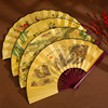 广告扇中国古风10寸男士折扇，景区绢布男扇扇子，可雕刻logo