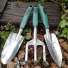 家用园艺加厚不锈钢铲子种花工具三件套花园盆栽种菜种植养花耙铲
