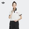 MONKEY KINGDOM合作运动短袖POLO衫女装夏季adidas阿迪达斯三叶草