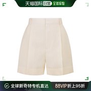 香港直邮DIOR 女士米色真丝混纺短裤 211P32A-7154-X0200