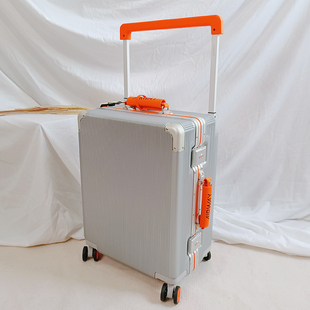 出口日本撞色行李箱，铝框宽拉杆箱万向轮旅行箱，男女密码皮箱登机箱