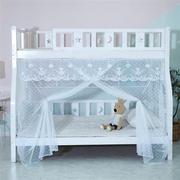 子母床蚊帐1.2m双层床下铺y1.5f米儿童实木家用高低床梯形通用
