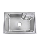 厨房sus304不锈钢水槽，单槽加厚加深单盆洗碗池水盆台上大菜盆套餐