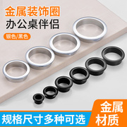 电脑桌书桌面线孔盖板(孔盖板，)办公桌过线盒圆形，洞装饰盖圈穿线盒出线孔盖