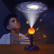 科学罐头太阳系行星语音投影仪星空，八大天体发光旋转儿童礼物玩具