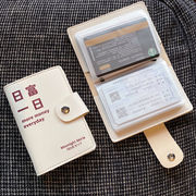 日本无印muj卡包大容量多卡位超薄卡套男女，创意防消磁卡证件收纳