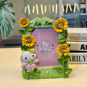 婚庆结婚相框 三丽鸥hello kitty猫卡通向日葵树脂相框摆件工艺品