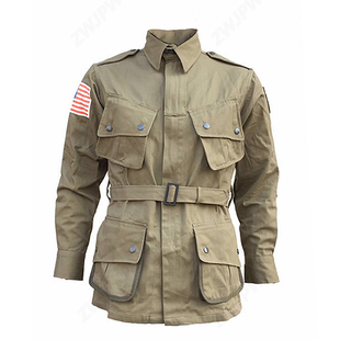 美式m42伞兵服套装，低阶款10182空降师，伞兵诺曼底登陆