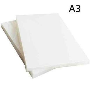 A4A3装订胶片透明PVC胶片打孔装订封面纸塑料装订W封皮100张