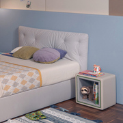 onfo布艺软床可储物高箱体床，男生女孩儿童单人床主卧室双人床